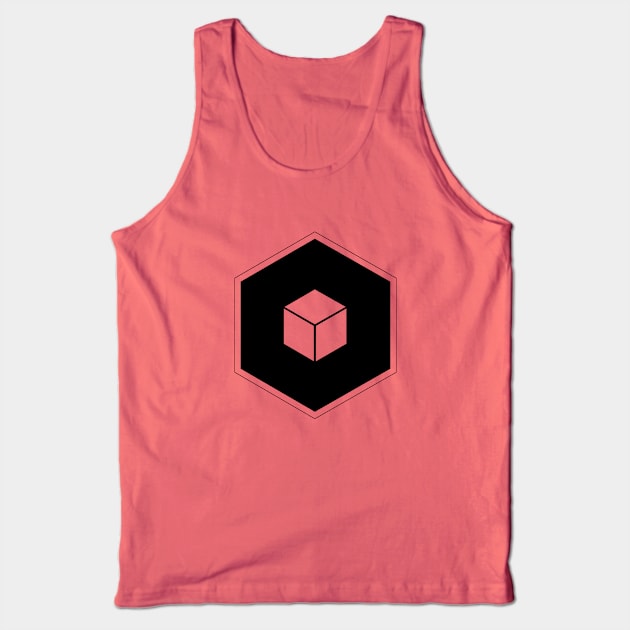 Cube, sacred geometry Tank Top by Mon, Symphony of Consciousness.